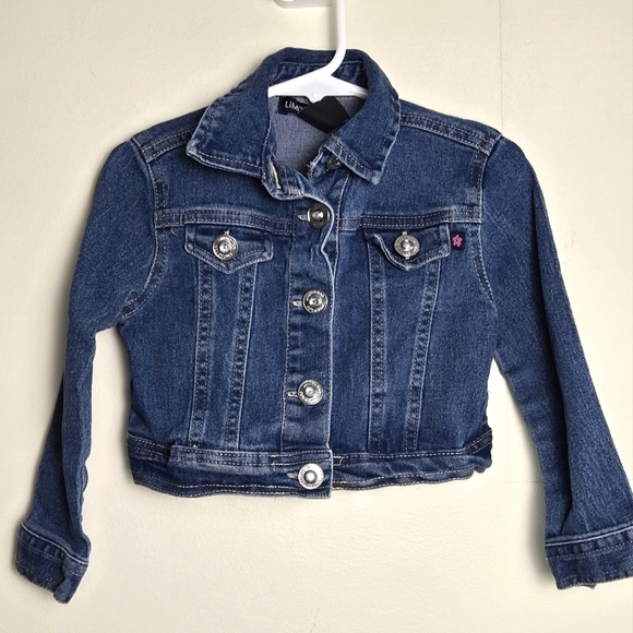 Vintage Toddler Girl's Limited Too Button Up Jean Jacket, Size 4 - Picture 1 of 4